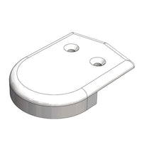 Taco Metals Qualifies for Free Shipping Taco Metals White Rub Rail End Cap F90-0001WN
