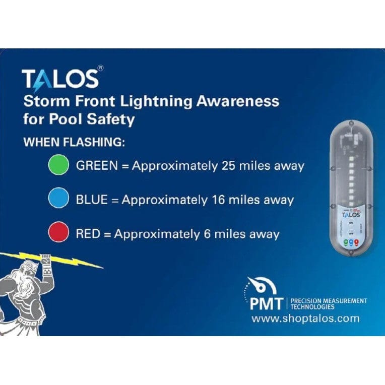 Talos Qualifies for Free Shipping Talos SFD-1824-MTB Standard Lightning Detector with 18" x 24" Sign #1382