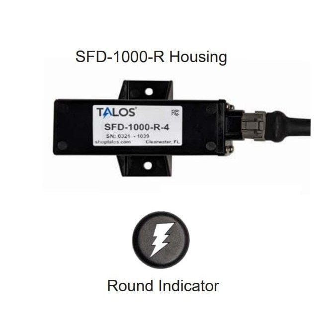 Talos Qualifies for Free Shipping Talos SFD1000R Black Round Flush Mount Lightning Detector with 20' Cable #1509