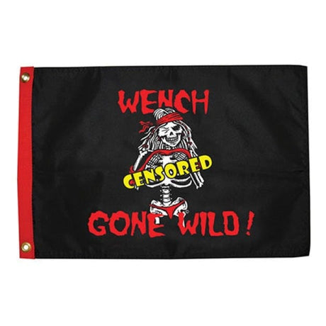 Taylor Made Qualifies for Free Shipping Taylor Made Pirate Wench Wild 12" x 18" Nylon Flag #1612
