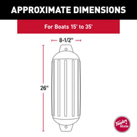 Taylor Made Qualifies for Free Shipping Taylor Made Super Gard Boat Fender Ruby Red 8.5