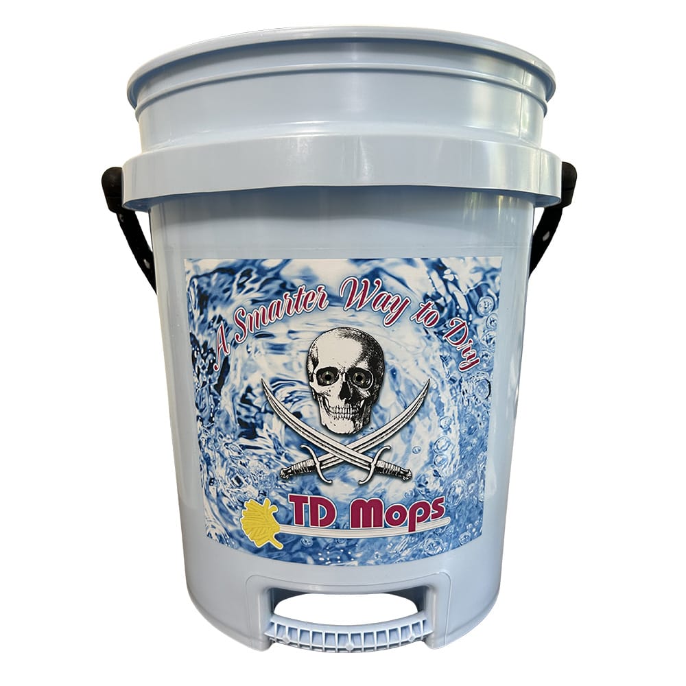 TD Mop Qualifies for Free Shipping TD Mop TD Grip Bucket Light Blue 5-Gallon #BLUEGRIP