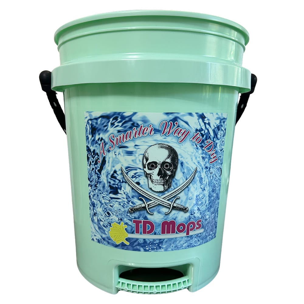 TD Mop Qualifies for Free Shipping TD Mop TD Grip Bucket Teal Green 5-Gallon #GREENGRIP