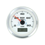Teleflex Qualifies for Free Shipping Teleflex GPS Speedometer White Premier 80 MPH #781-625-080P