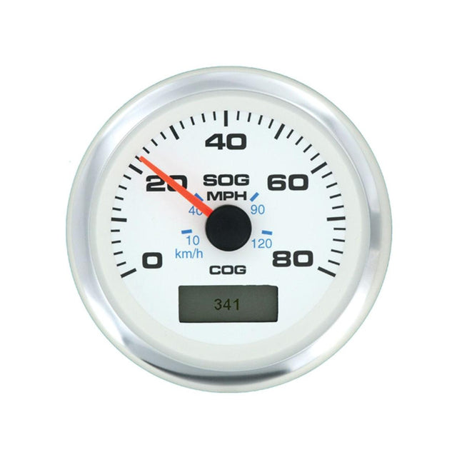 Teleflex Qualifies for Free Shipping Teleflex GPS Speedometer White Premier 80 MPH #781-625-080P