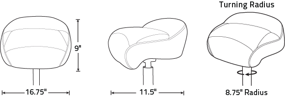 Tempress Products Qualifies for Free Shipping Tempress Pro Casting Seat Charcoal/Gray/Carbon #68752
