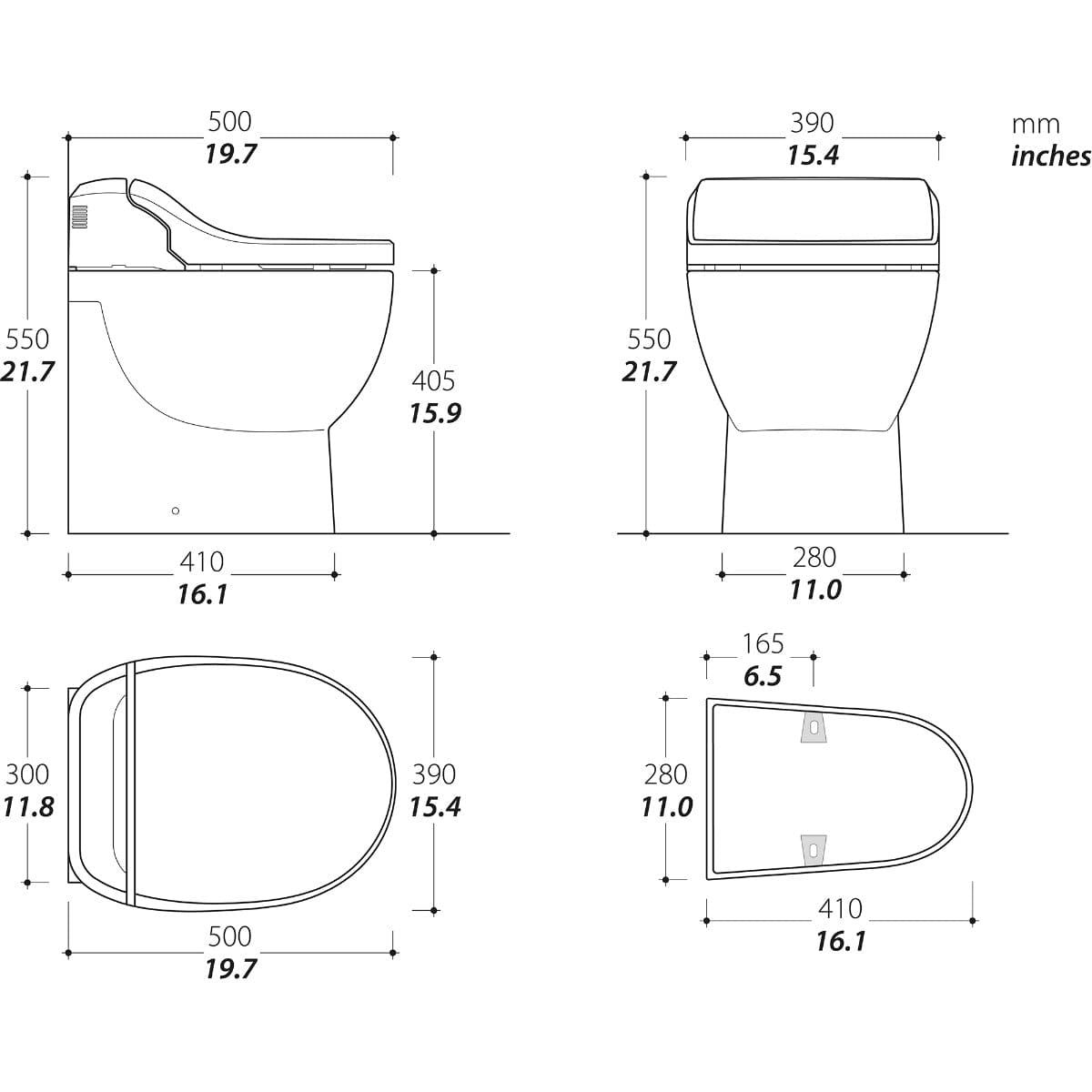 Thetford Truck Freight - Not Qualified for Free Shipping Thetford 98338 E-Breeze Toilet 230v Bidet Seat 12v #T-BRU012NW/U00C00