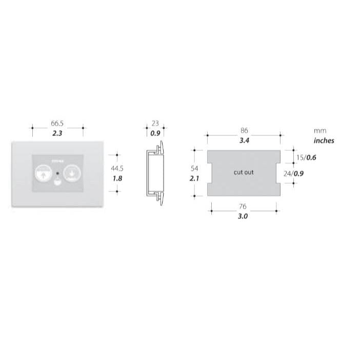 Thetford Qualifies for Free Shipping Thetford Multiframe SFT Control Panel 2 Button #T-PF.P11M2