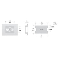 Thetford Qualifies for Free Shipping Thetford Multiframe SFT Control Panel 2 Button #T-PF.P11M2