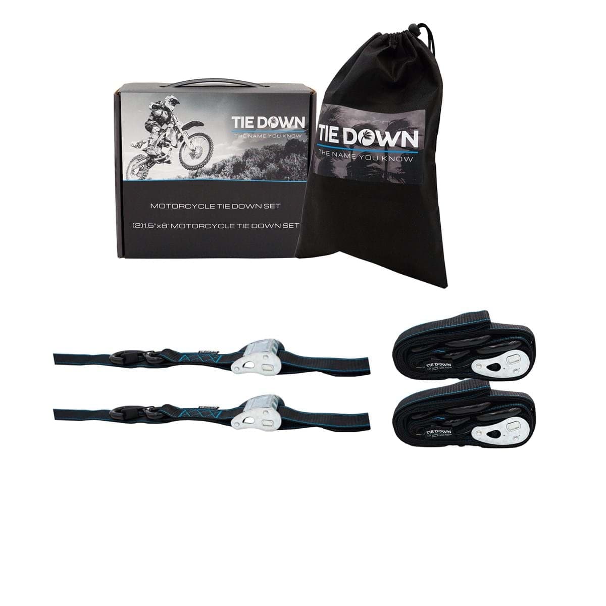 Tie Down Engineering Qualifies for Free Shipping Tie Down Motorcycle Strap 1.5" x 8' 3328 lb Black #13988-BLK