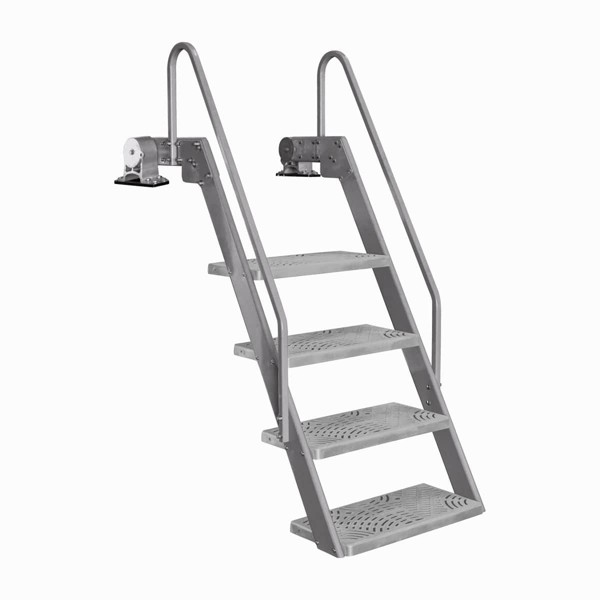 Tie Down Engineering Not Qualified for Free Shipping Tie Down NautiSteps Lite Aluminum with Gray Steps #43142