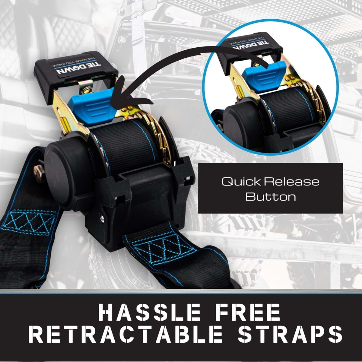 Tie Down Engineering Qualifies for Free Shipping Tie Down Ratchet Strap 2" x 10' 3000 lb Black #13993-BLK