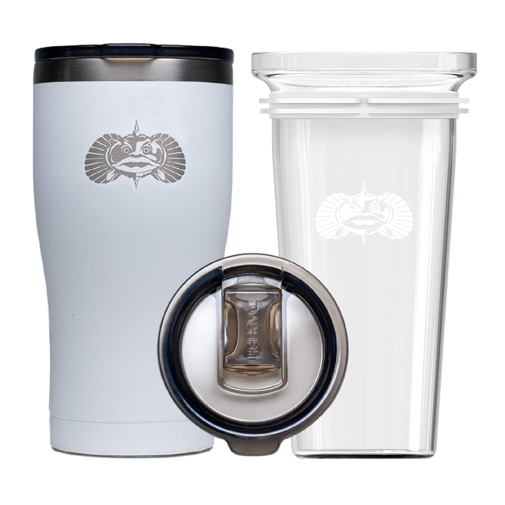 Toadfish Qualifies for Free Shipping Toadfish Non-Tipping 20oz Tumbler White #1133