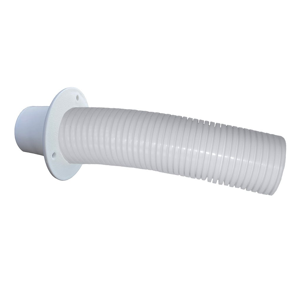 Trident Marine Qualifies for Free Shipping Trident 10' Stern Flex Hose with Transom Flange White #TFK-10W