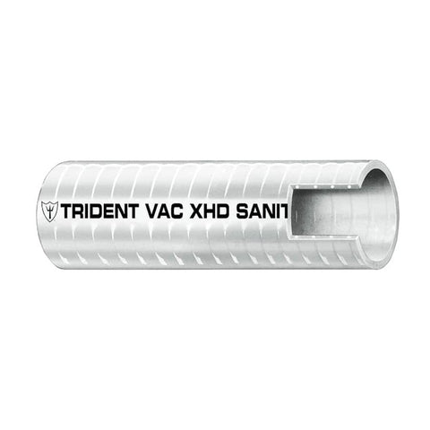 Trident Marine Qualifies for Free Shipping Trident Marine 1" Vac XHD Sanitation Hose White FDA PVC #148-1006-FT