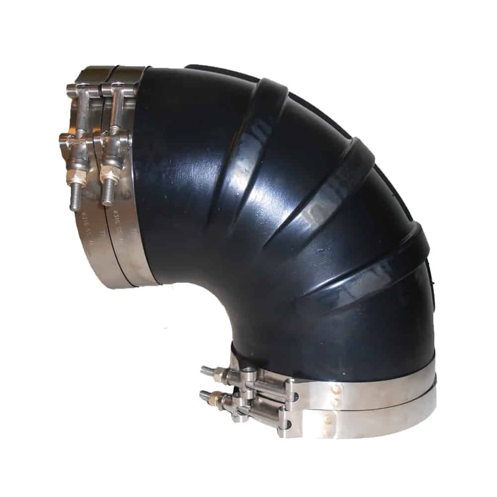 Trident Marine Qualifies for Free Shipping Trident Marine 6" ID 90-Degree EPDM Black Rubber Molded #TRL-690-S/S