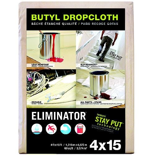 Trimaco Qualifies for Free Shipping Trimaco Drop Cloth Butyl 4" x 15' #80328