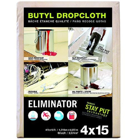 Trimaco Qualifies for Free Shipping Trimaco Drop Cloth Butyl 4" x 15' #80328