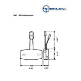 Uflex USA Qualifies for Free Shipping Uflex Single Action Dual Lever Side Mount Control Light Grey #B47