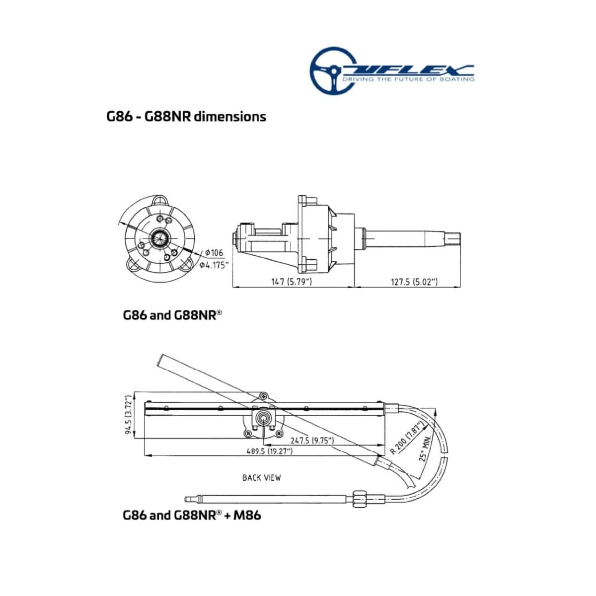 Uflex USA Qualifies for Free Shipping Uflex Single Cable Rack Helm #G86