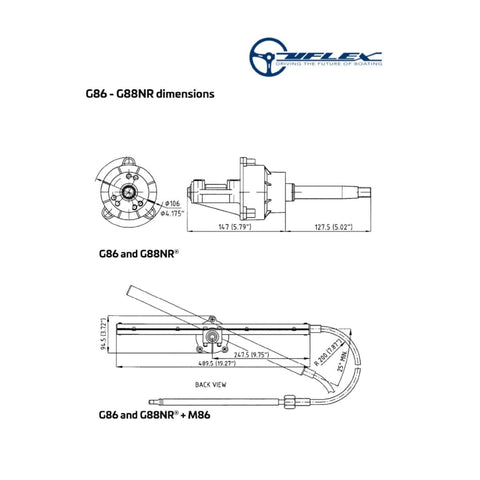 Uflex USA Qualifies for Free Shipping Uflex Single Cable Rack Helm #G86