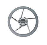 Uflex USA Qualifies for Free Shipping Uflex Steering Wheel Grey Poly Grip 5 SS Spokes #V03