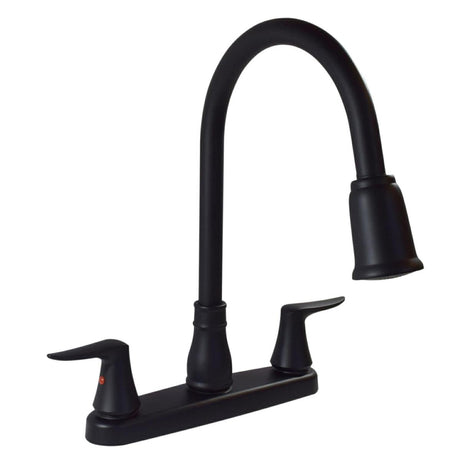 Valterra Qualifies for Free Shipping Valterra Catalina 2-Handle Pull Down Kitchen Faucet Matte Black #PF221703
