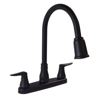 Valterra Qualifies for Free Shipping Valterra Catalina 2-Handle Pull Down Kitchen Faucet Matte Black #PF221703