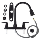 Valterra Qualifies for Free Shipping Valterra Catalina 2-Handle Pull Down Kitchen Faucet Matte Black #PF221703