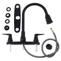 Valterra Qualifies for Free Shipping Valterra Catalina 2-Handle Pull Down Kitchen Faucet Matte Black #PF221703