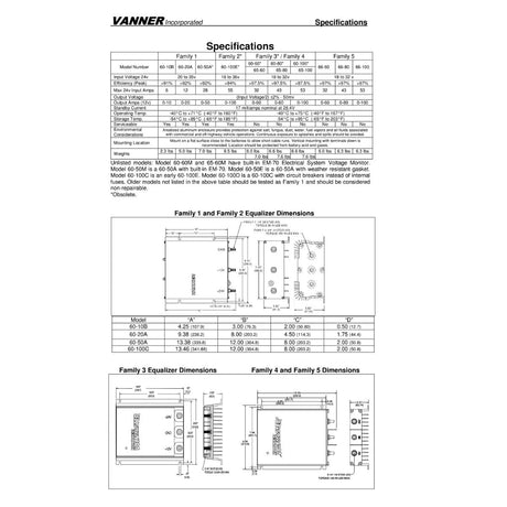 Vanner Qualifies for Free Shipping Vanner 24v Input to 12v Output Battery Equalizer 80a #66-80