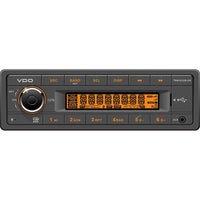 VDO Qualifies for Free Shipping VDO 24v Radio with Orange Display Bluetooth USB Weatherband #TRW323UB-OR