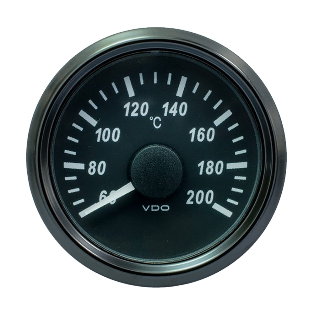 VDO Not Qualified for Free Shipping VDO SingleViu 2-1/16" Cylinder Temp Gauge 200-Degree C #A2C3833520030