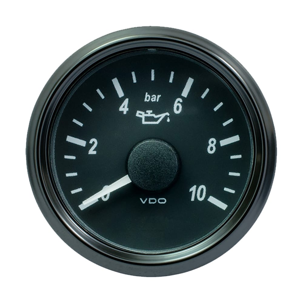 VDO Not Qualified for Free Shipping VDO SingleViu 2-1/16" Oil Pressure Gauge 10 Bar #A2C3832690030
