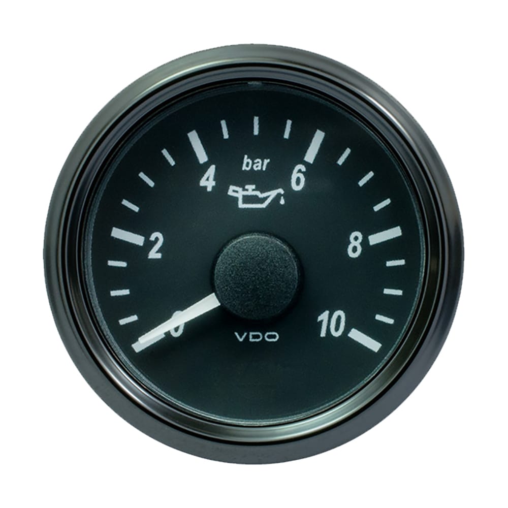 VDO Not Qualified for Free Shipping VDO SingleViu 2-1/16" Oil Pressure Gauge 10 Bar #A2C3833170030