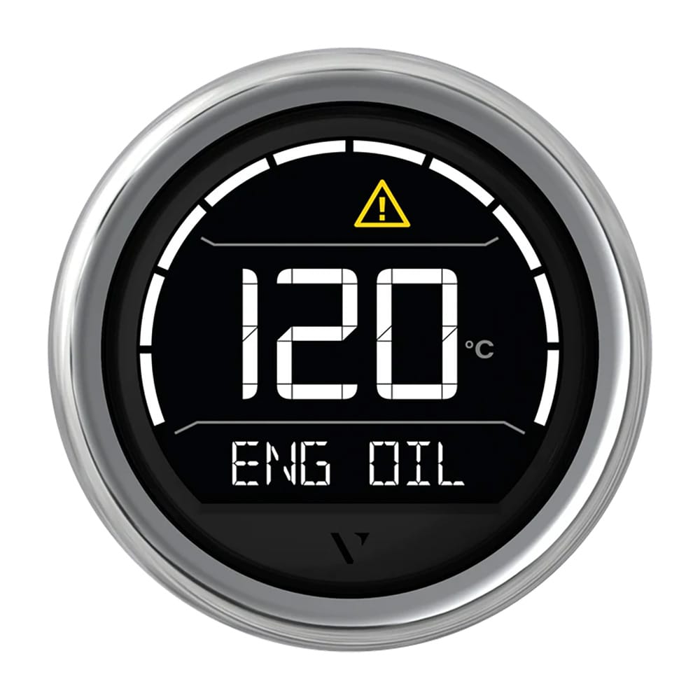 VDO Not Qualified for Free Shipping Veratron VL Digital 52 with Round Chrome Bezel #B00205704