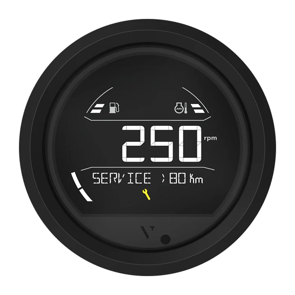 VDO Not Qualified for Free Shipping Veratron VL Digital 85 with Triangular Black Bezel #B00205801