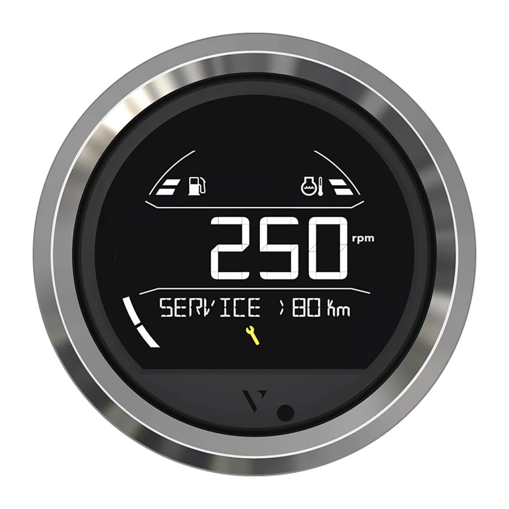 VDO Qualifies for Free Shipping Veratron VL Digital 85 with Triangular Chrome Bezel #B00205803