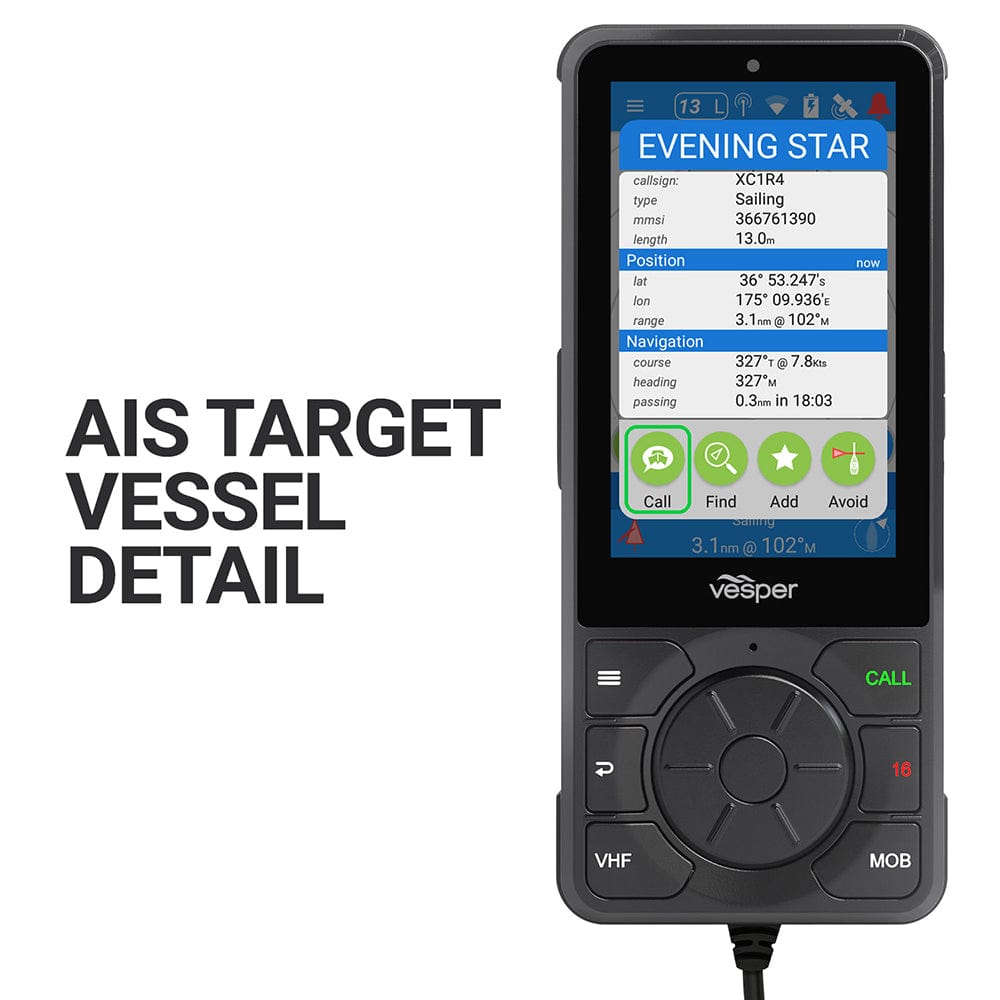 Vesper Marine Qualifies for Free Shipping Vesper Cortex H1 Tethered Handset #010-02816-00
