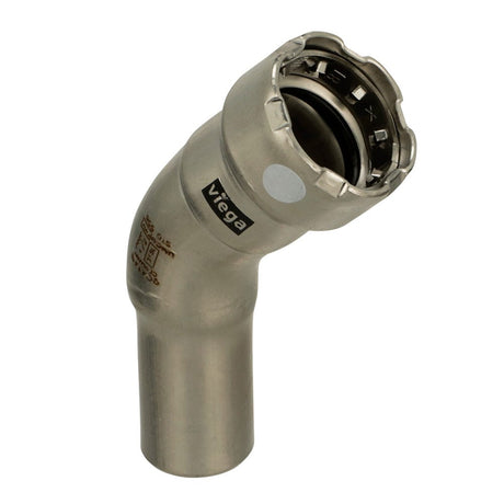 Viega Qualifies for Free Shipping Viega Megapress 316 FKM 1-1/2" 45-Degree Street Elbow #91805