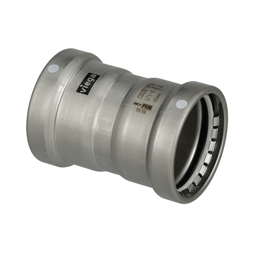 Viega Not Qualified for Free Shipping Viega Megapress 316 FKM 2-1/2" Coupling with Stop #98375