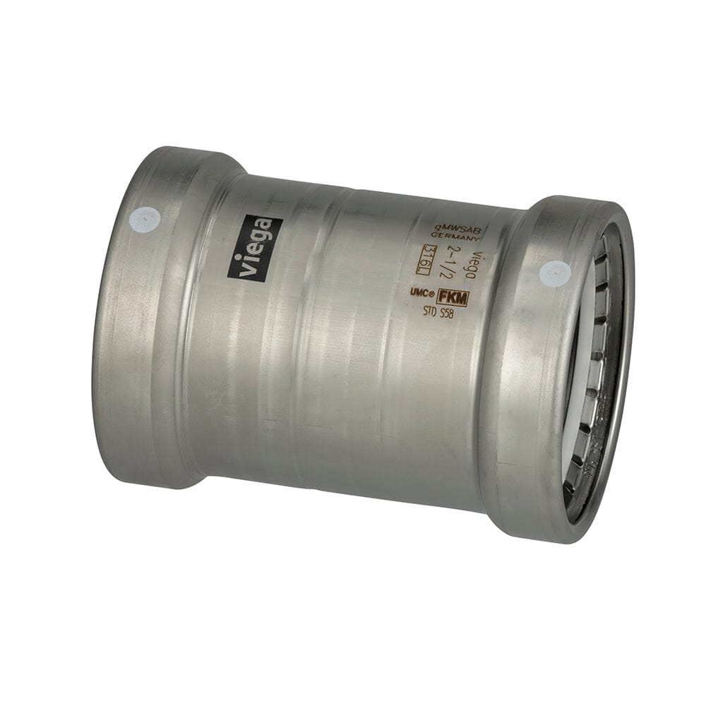 Viega Not Qualified for Free Shipping Viega Megapress 316 FKM 2-1/2" Slip Coupling without Stop #98360