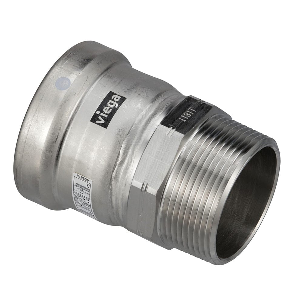 Viega Not Qualified for Free Shipping Viega Megapress 316 FKM MPT Adapter 2-1/2" x 2-1/2" #98300