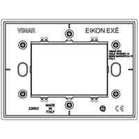 Vimar Qualifies for Free Shipping Vimar Eikon EXE 3-Module Plate Brushed Nickel #VM22653.11
