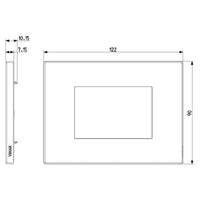 Vimar Qualifies for Free Shipping Vimar Eikon EXE 3-Module Plate Gold #VM22653.82