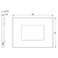 Vimar Qualifies for Free Shipping Vimar Eikon EXE Plate 3-Module Metal Matte White #VM22653.01