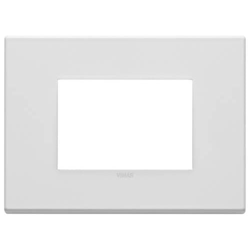 Vimar Qualifies for Free Shipping Vimar Eikon EXE Plate 3-Module Metal Matte White #VM22653.01