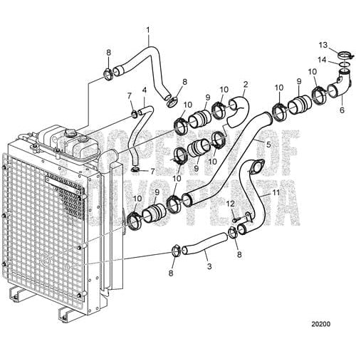 Volvo Penta Qualifies for Free Shipping Volvo Penta Charge Air Pipe #3836401