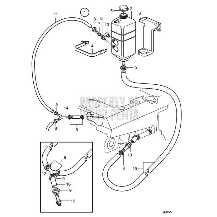 Volvo Penta Qualifies for Free Shipping Volvo Penta Expansion Tank #844062