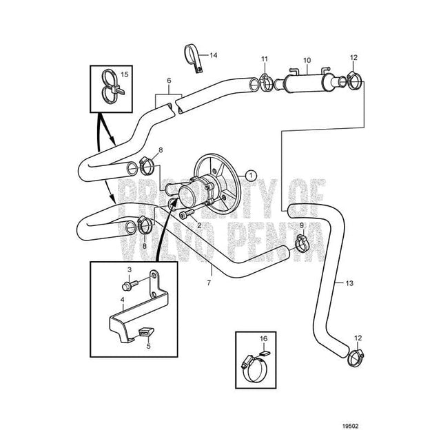 Volvo Penta Qualifies for Free Shipping Volvo Penta Hose #3860948